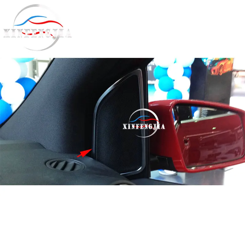 Для Mercedes-Benz B Class W246 12-16 2x Хромированная передняя дверь динамик декоративная крышка отделка