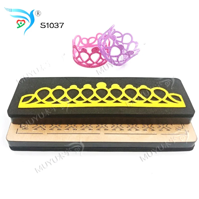 Блокировка сердца Корона скрапбукинга вырезать небо и стальные деревянные