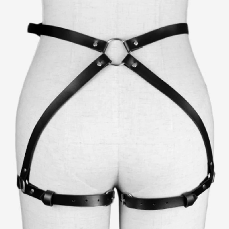 Портупея женская для бондажа сексуальное нижнее белье подвязки пояс готический