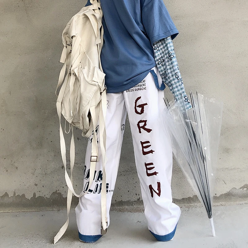 Штаны-карго HOUZHOU женские с широкими штанинами уличная одежда брюки-султанки в