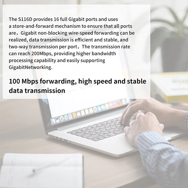 TD GLS116D 16*10/100 Мбит/с порты Eternet сетевой коммутатор подключи и работай простая