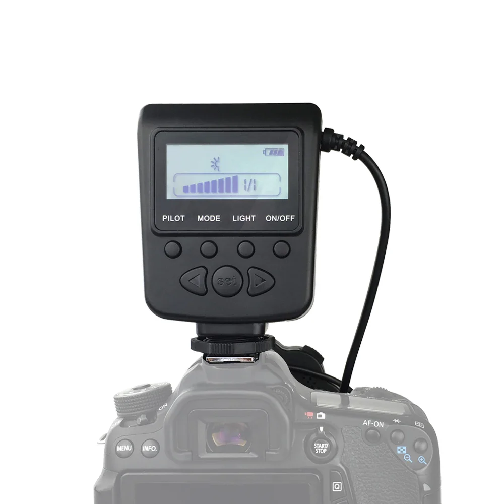 SL102C макро светодиодная кольцевая лампа светильник Вспышка Speedlite с переходное
