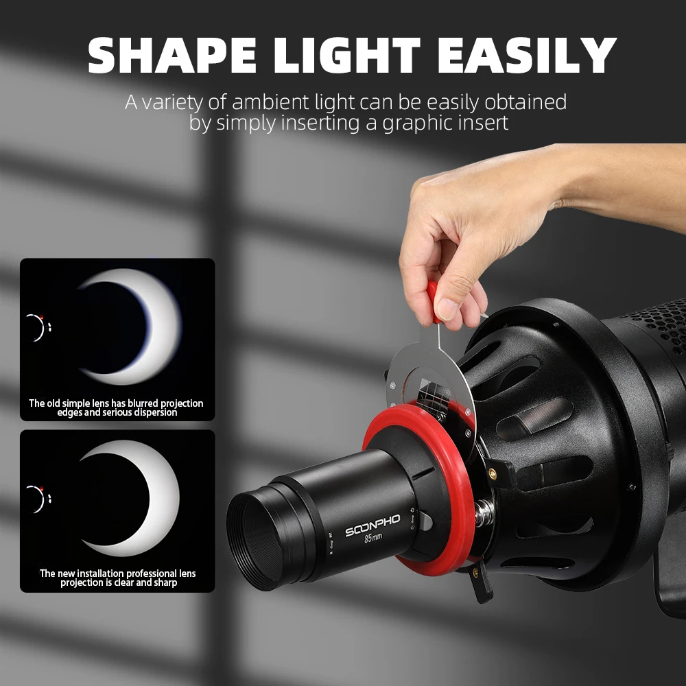 OT1 PRO II Focalize Conical Snoot Photo Optical Condenser Art Special Effects Shaped Beam Light Cylinder for Bowens Mount Flash |