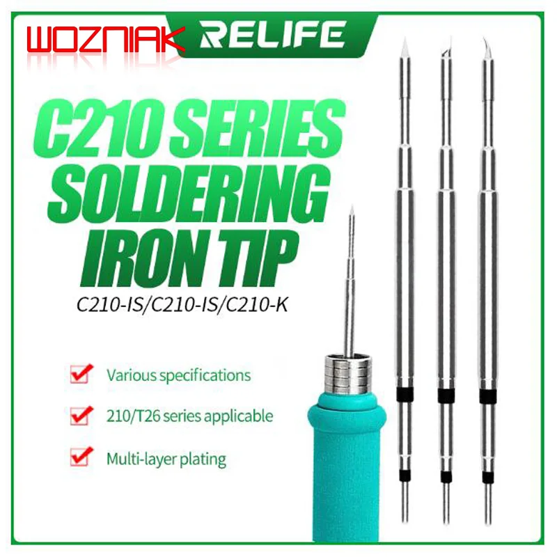 Паяльник RELIFE RL C210 универсальная серия наконечники для паяльника Сварочная