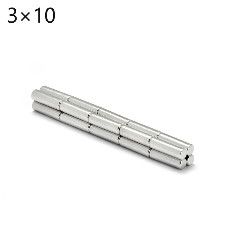 Неодимовый магнит NdFeB N35 100 шт. небольшой круглый 3x1 5 3x2 3x4 3x5 3x10 мм постоянный