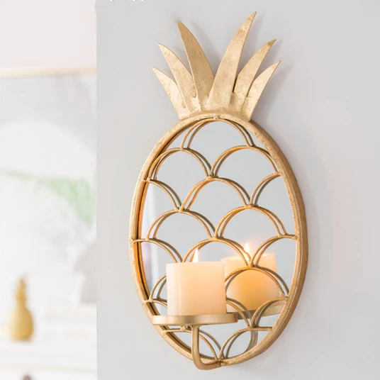 

Golden Candle Holder Glass Iron Small Lantern Romantic Dinner Candle Holders Tealight Lamp Portavelas Gold Centerpiece MM50ZT