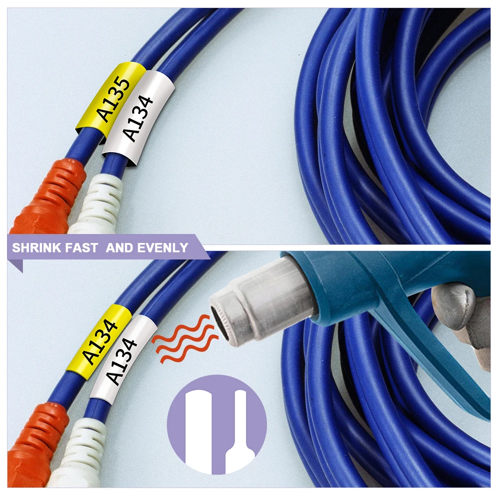 Совместимая деталь термоусадочная трубка Φ 11 мм/18 мм замена для Epson/ King Jim SU11S SU11Y