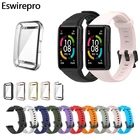 Ремешок на запястье для Huawei Band 6 Honor Band 6, сменный спортивный силиконовый ремешок для наручных часов, защитный чехол, ТПУ чехол на весь экран