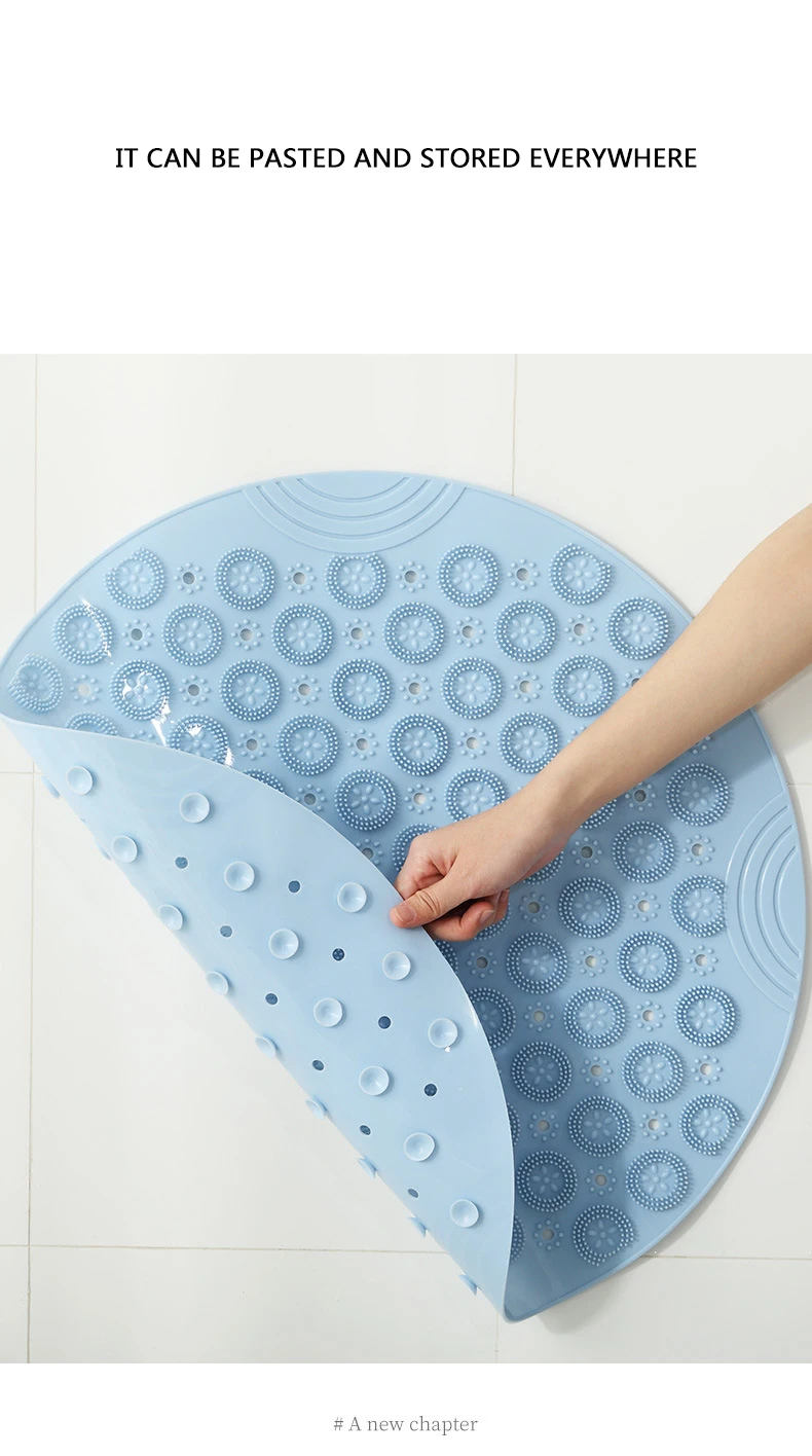 Нескользящие коврики для ванной из ПВХ круглый коврик комнаты безопасный