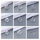 Кольцо женское, регулируемое, скрученное, в стиле панк, с улыбающимся лицом, 2021 цветов, винтажный античный серебряный