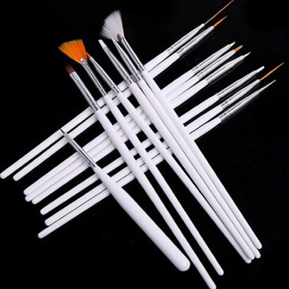 

Nail Brush For Manicure Gel Brush For Nail Art 15Pcs/Set Ombre Brush For Gradient For Gel Nail Polish Painting Drawing 2020