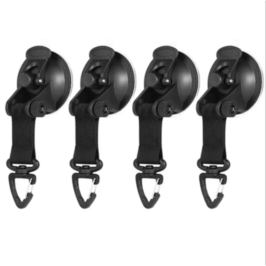 

4pcs Outdoor Suction Cup Anchor Securing Hook Tie Down Camping Tarp As Car Side Awning Pool Tarps Tents Securing Hook Universal
