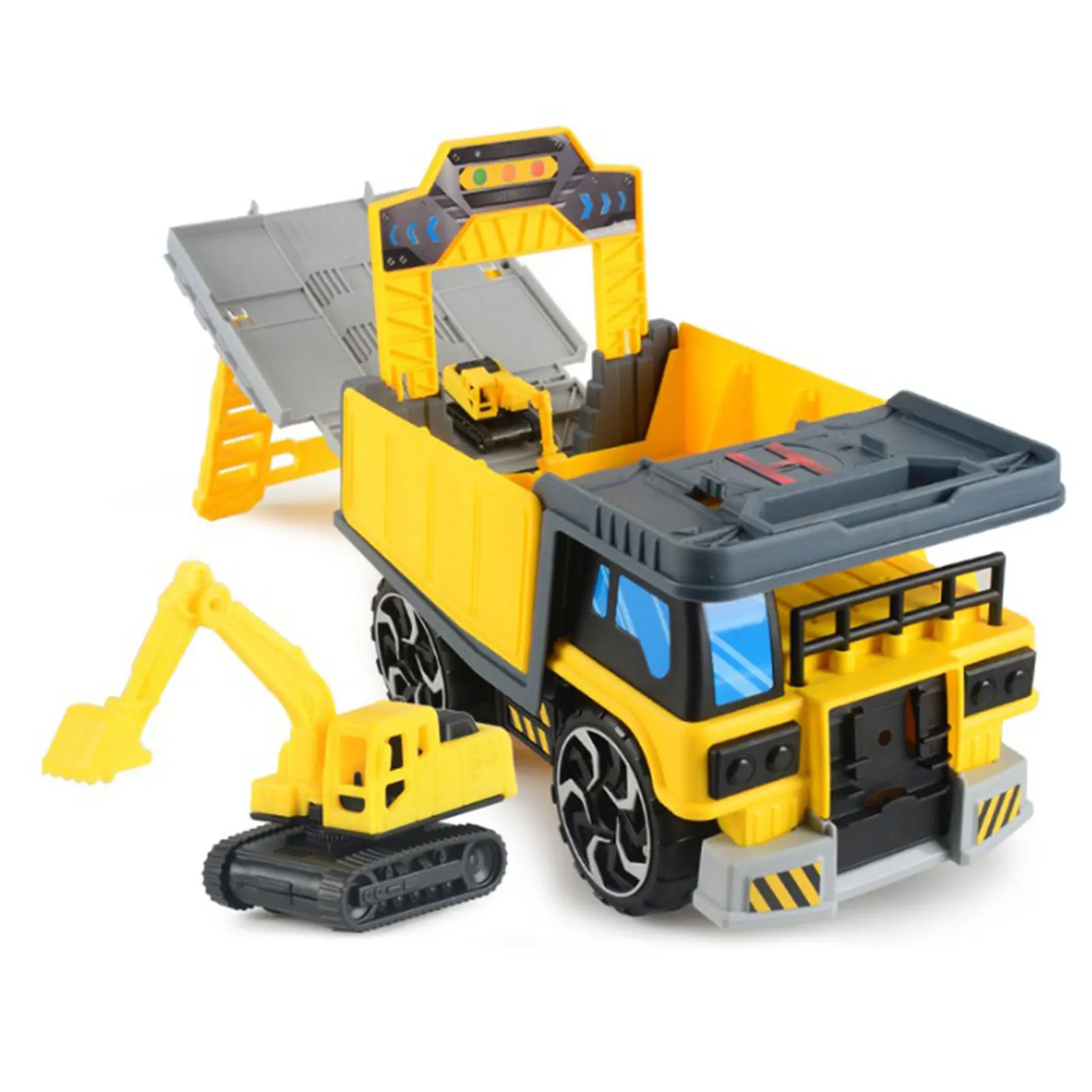 

Деформированная парковка для инженерных автомобилей, набор моделей мини-экскаваторов, коробка для хранения, гусеница, скутера, обучающие и...