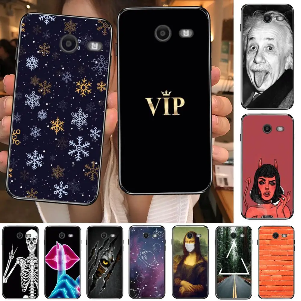 

Phone Case Hull For Samsung Galaxy J 4 3 5 6 7 8 EU 2018 Plus 2017 Black Shell Art Cell Cover TPU Unique