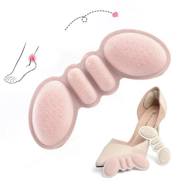 

Women Insoles for Shoes High Heels Butterfly Adjust Size Heel Liner Grips Protector Sticker Pain Relief Foot Care Insert Cushion