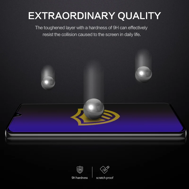 Закаленное стекло SmartDevil для Huawei mate 30 синяя Защитная пленка экрана объектива