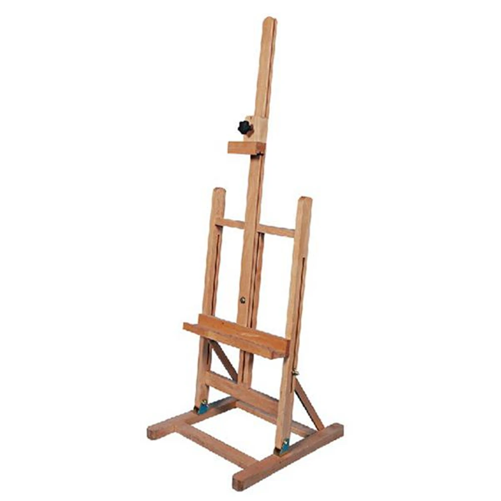 

HJ-10 Outdoor Foldable Tabletop Wooden Easel Red Beech Wood H-Frame Easel Art Supplies For Artist Painting Drawing Studio Tool​​