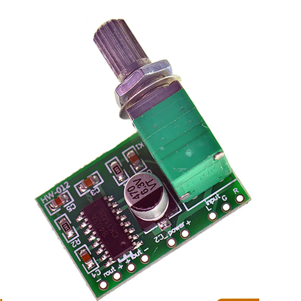 

ARuiMei 6W amplifier DC 3V-5V PAM8403 6W dual channel digital audio amplifier board AMP module chip 2X3W 4 ohms