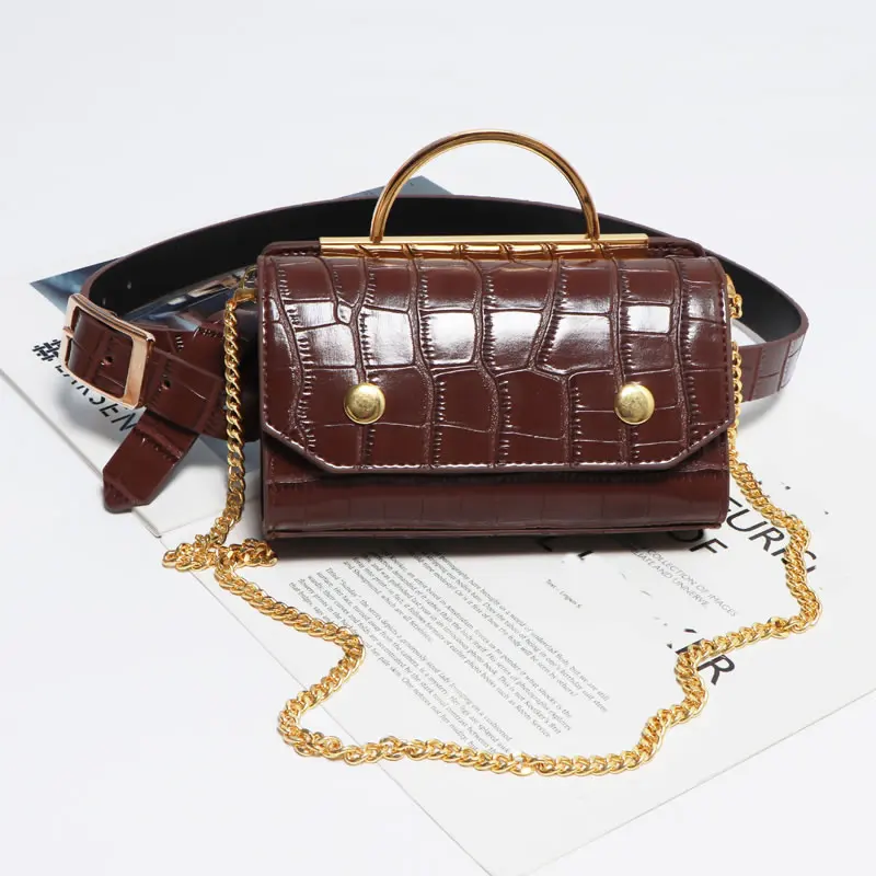 

XITAO Plaid Patchwork Cummerbunds Women Button Vintage Tide Fashion New Style Chains Match All Sequined Match All Elegant ZY4447