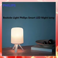 Прикроватный светильник Xiaomi Philips, умный светодиодный ночник, комнатный светильник для спальни, чтения, настольная лампа, Mihome, управление чер...