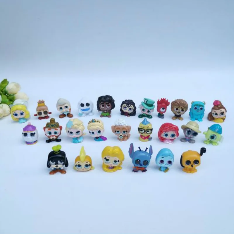 Миниатюрные Мультяшные куклы 20 шт./лот 3 см принцесса принц Капсульная игрушка