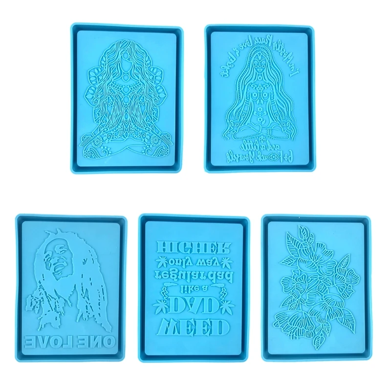 

Rolling Tray Epoxy Resin Mold Jewelry Storage Holder Silicone Mould DIY Crafts Serving Plate Home Decorations Casting Tools