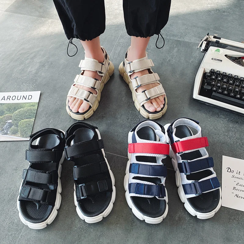 

Men's Fashion Sandals 2021 Summer New Anti-perspiration Antiskid Beach Shoes Outdoor Flip-flops