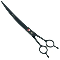 9 0 inch 24cm big curved pets grooming scissors japanese steel dogs cutting shears puppy hair trimmer tools dog suppliers b0063b
