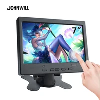 7 inch touch monitor hdmi vga pc mini small lcd cctv hd portable monitor display tft 1024600 for car reverse rearview ps4