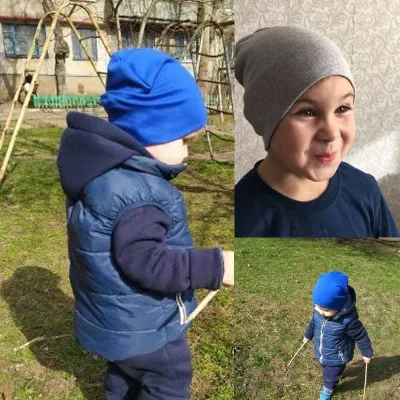 Шапка детская для уличного танца вязаная шапка в стиле хип-хоп теплый однотонный