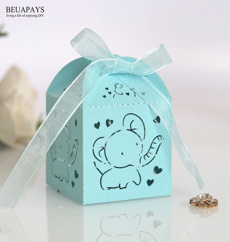 100 шт. детская коробка для душа конфетная слон пустотелый фестиваль розовая слона