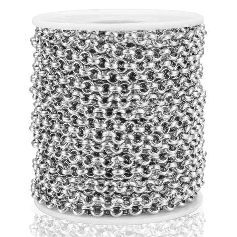 Цепочка Rolo из нержавеющей стали YPAY 1 м