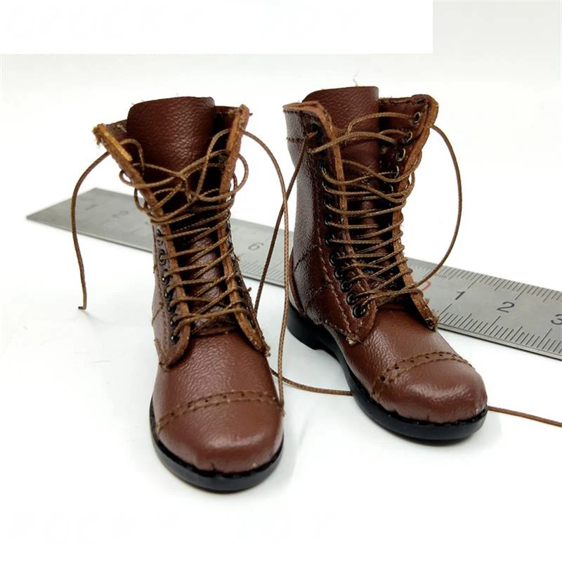 

In Stock For Sale FP002 WWII Soldier Army Captain Figures Hollow Combat Boot Shoes For Mostly 12inch Doll Action