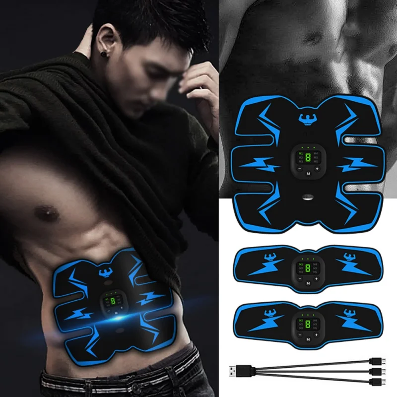 Muscle Stimulator Body Belt Unisex Stickers Massager Training Shaping Slimming Trainer Smart Fitness Abdominal | Спорт и развлечения