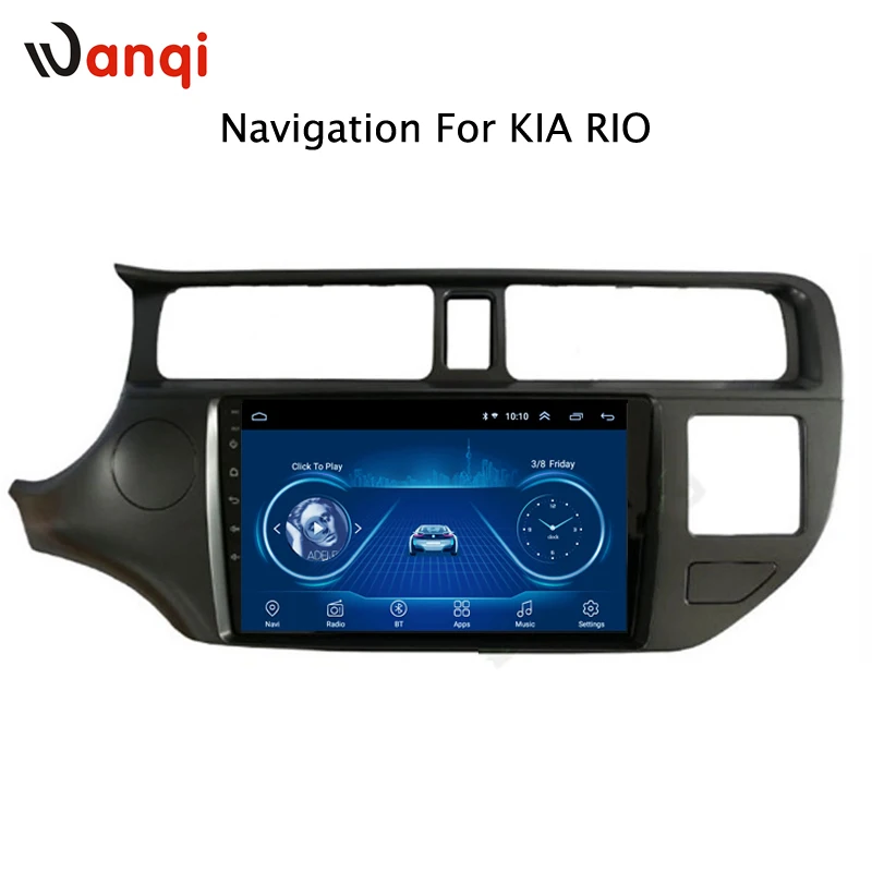 9 дюймовый Android 1 автомобильный DVD мультимедийный радио GPS плеер экран для KIA Rio K3