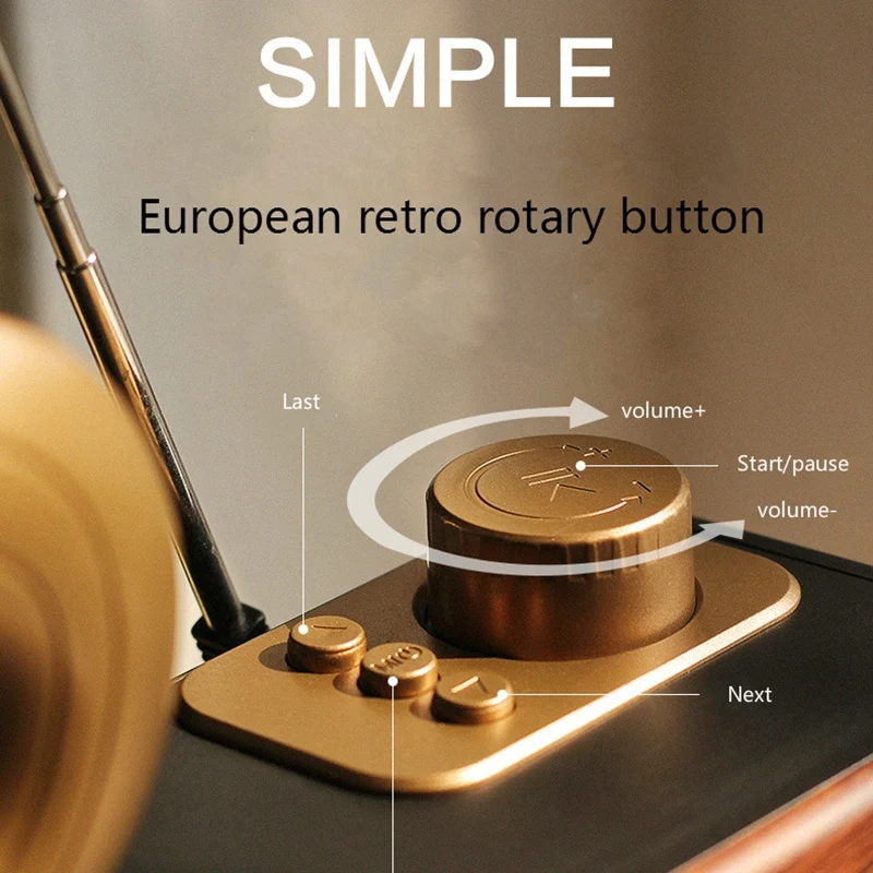 Домашние украшения Новый беспроводной Bluetooth динамик радио Европейский ретро