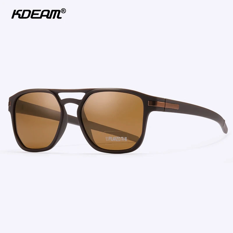 Солнцезащитные очки KDEAM шестигранные для мужчин и женщин модные поляризационные