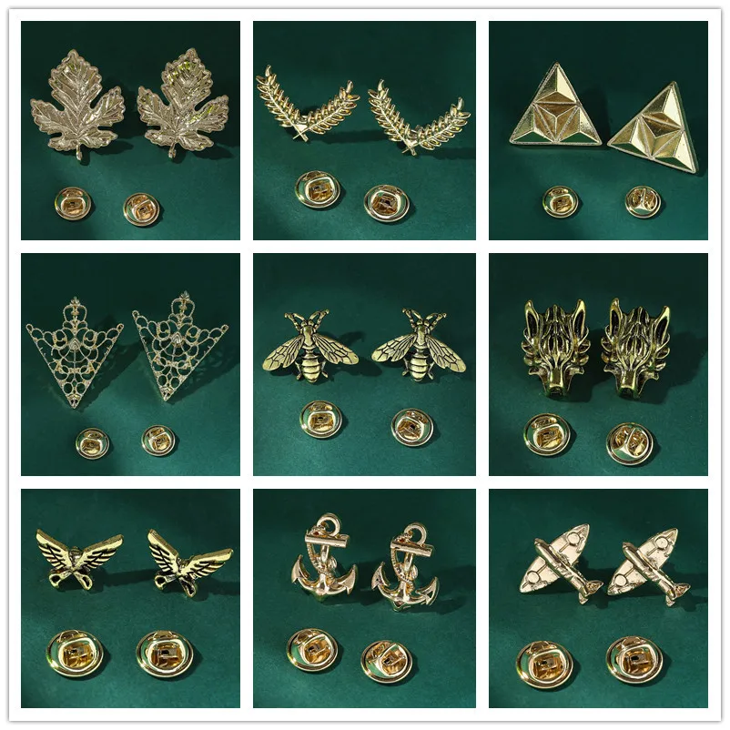 

Новая маленькая брошь с отверстиями для мужской рубашки воротника пуговицы пчела якорь Британский корейский деловой костюм аксессуары для шеи булавки броши