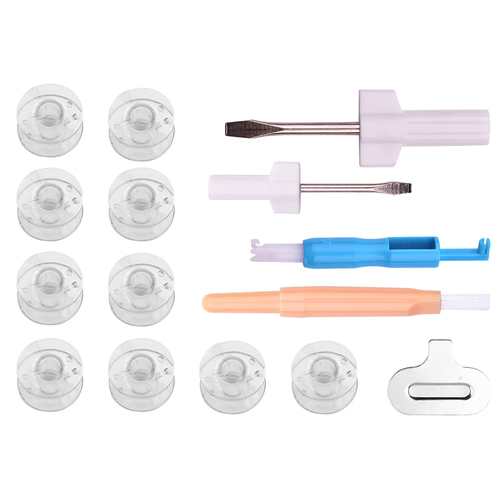 

15Pcs Sewing Machine Bobbins Spools Empty Bobbins Spools Sewing Machine Plastic For Sewing Machine Tool Kit Accessories