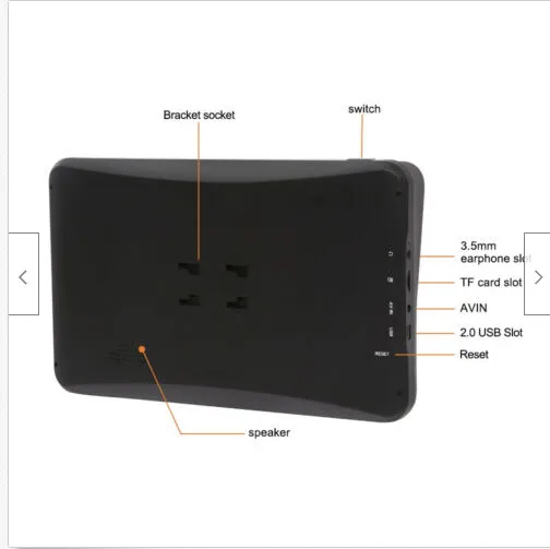 Bluetooth 9 дюймов автомобиль грузовик gps емкостной экран с AV-IN загружен Европа карта