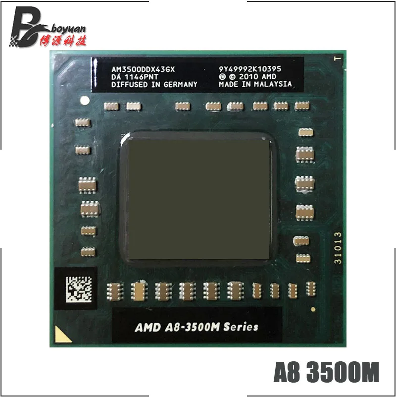 Процессор AMD A8-Series A8-3500M A8 3500M 1,5 GHz четырехъядерный процессор AM3500DDX43GX Socket FS1