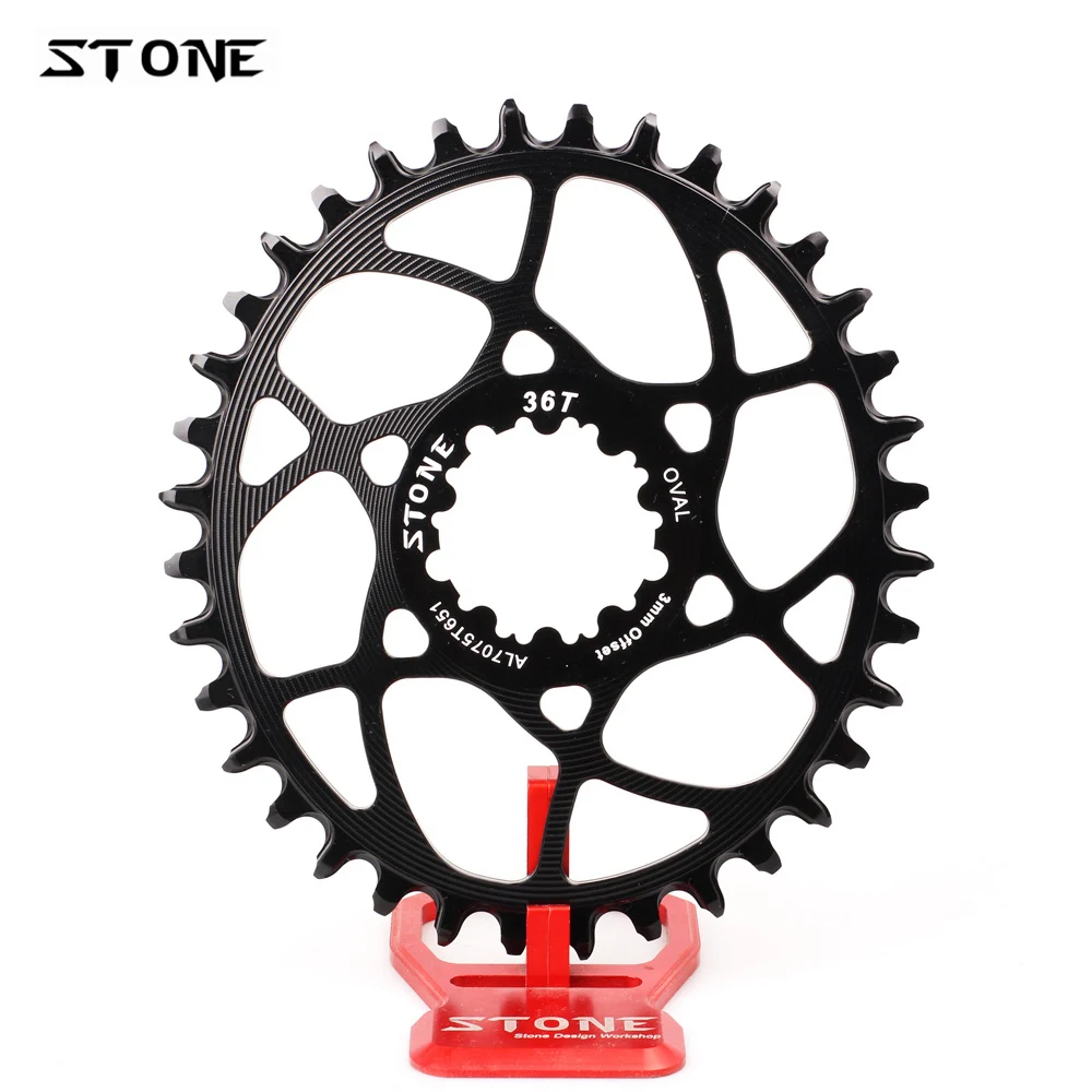 Камень MTB велосипед Овальный один звезду Boost 3 мм смещение прямое Крепление для 148