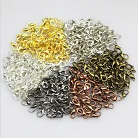 1000pcs Zinc Alloy 302 lobster clasp Clip 12mm Key Ring Hooks jewelry hanging clasp DIY Craft Lobster Clasp