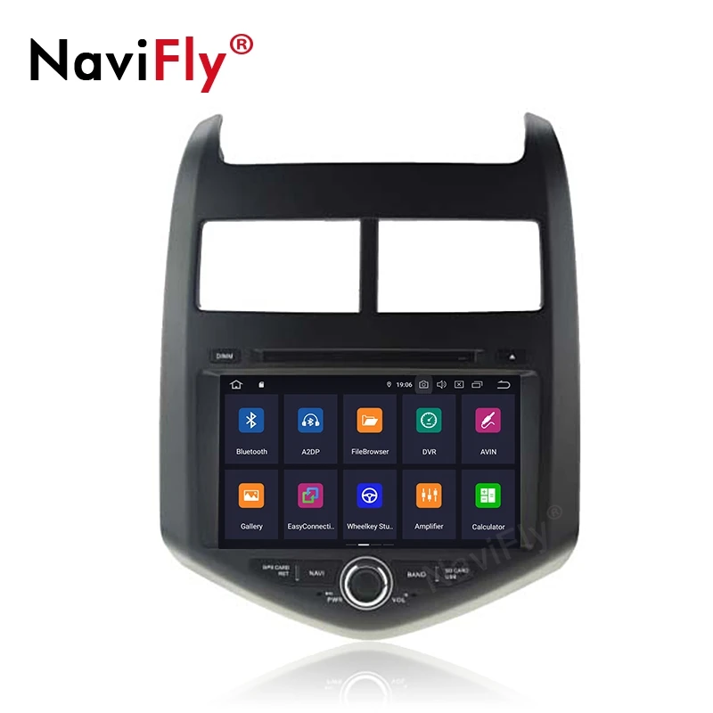 NaviFly Android9.0 OctaCore 4G Оперативная память 64G Встроенная 1din автомобиля gps радио для CHEVROLET