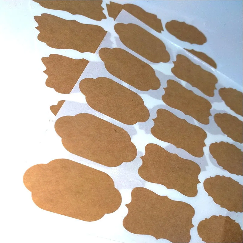 

300/15pc Christmas Gift Label Stickers Christmas Decorations Packaging DIY Cowhide Christmas Card Envelope Unfinished Blank Stic