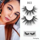 Visofree норковые ресницы ручной работы Накладные ресницы Многоразовые Накладные ресницы Густые 3D норковые ресницы макияж D22