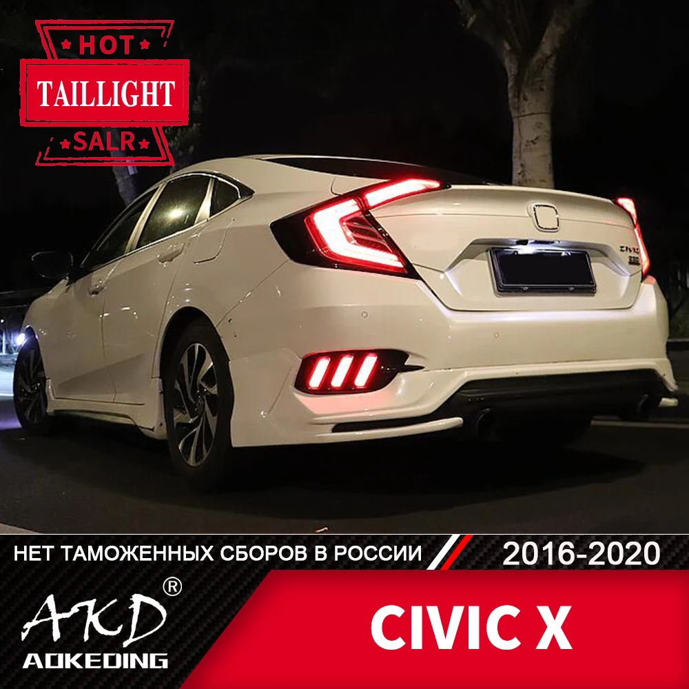 Задняя фара для автомобиля Honda Civic G 10X2017 2020 светодиодные задние фары