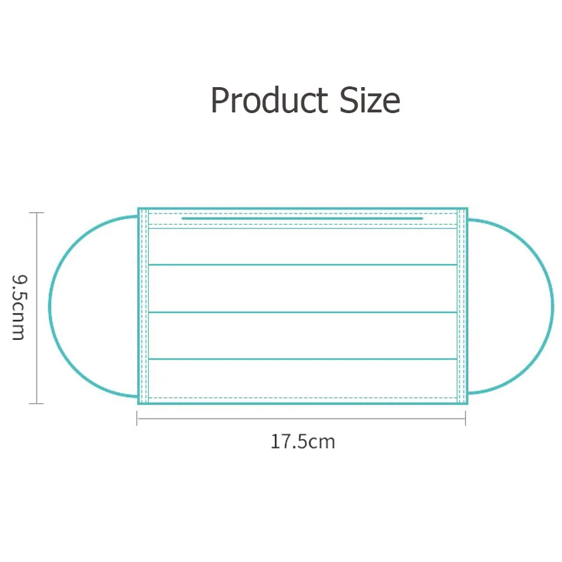 25 шт./пакет FDA CE сертифицированная одноразовая медицинская маска утолщенная 3