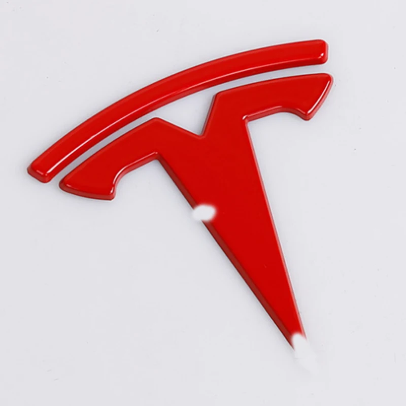 Подходит для Tesla модели 3 красный персонализированный логотип автомобиля