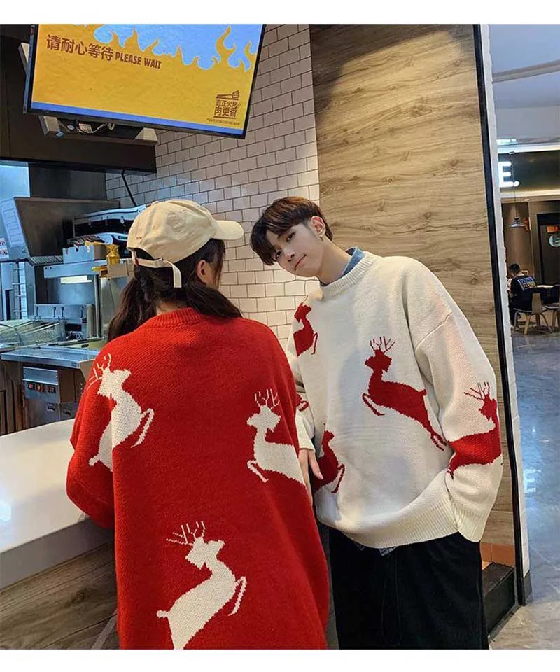 Свитер женский трикотажный в Корейском стиле для влюбленных | Женская одежда